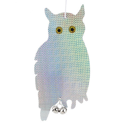 

Greensen 2Pcs Owl Protective Reflective Repel Hanging Effective Bird Repellent for Garden
