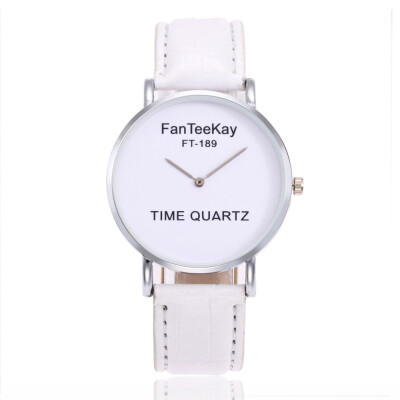 

Simple fashion ladies belt watch three-color two-needle stone