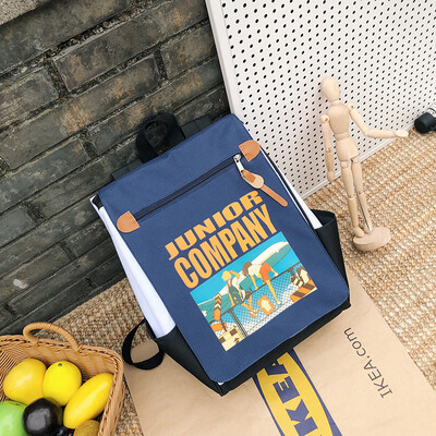 

Korean version of hurdle double shoulder bag junior&high school students Japanese cartoon letter ins Chaojie shooting girl ret