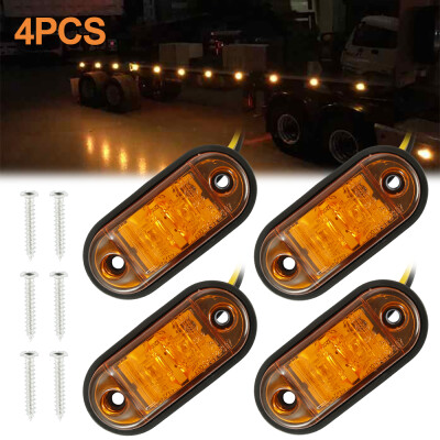 

4pcs LED Marker Lights Side Marker Lights for Trailer Trucks Caravan Side Clearance Marker Light