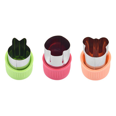 

Toponeto 3Pcs Fruit Star Shape Fondant Cake Cookie Plunger Mould Mold Cutter Tools