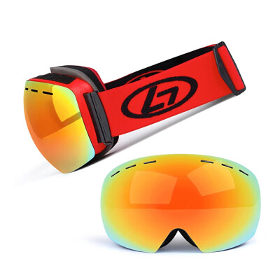 

Magnetic Snowboard Snow Goggles Double-Layer Anti Fog Lens