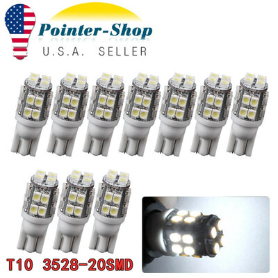 

10x Super Bright T10 20SMD LED Dome License Interior Light Bulb 192 194 168 2825