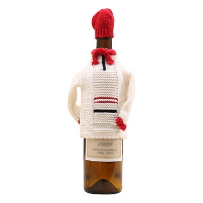 

New Hot Fashion High Quality Wine Bottle Cover Bag Christmas Banquet Decorations Wine Bottle Accessory