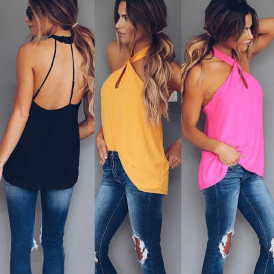 

Fashion Women Summer Vest Tops Sleeveless Shirt Blouse Casual Tank Tops T-Shirt