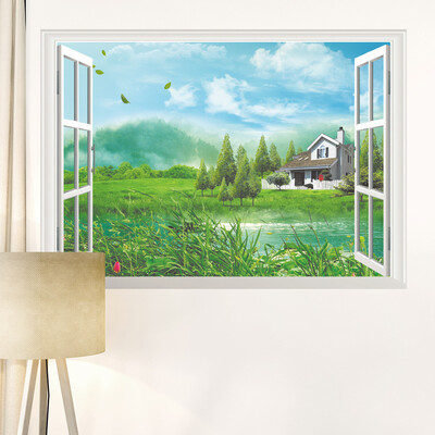 

〖Follure〗Home Decor Art Vinyl Fake Window New Mural Wall Decals Removable Stickers