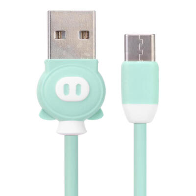 

Cartoon Pig USB Type-C Cable Mobile Phone 2A Quick Charging Cord Data Line