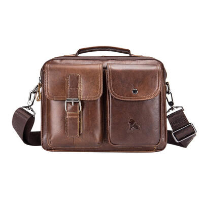 

Vintage Genuine Leather Business Handbags Men Casual Shoulder Crossbody Bag