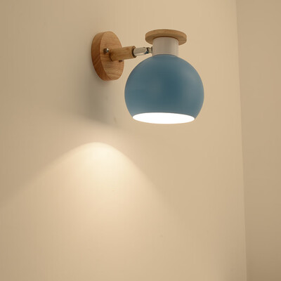 

〖Follure〗Creative Wall Lamp Swing Head Sconce light Bedroom Lighting Bedside Reading Lamp