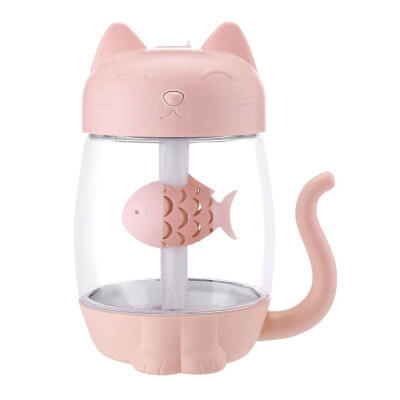 

Siaonvr 3 In 1 Humidifier Cute Cat LED Humidifier Air Fan Diffuser Purifier Atomizer