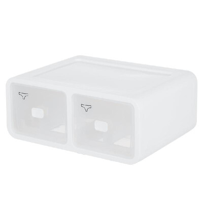 

Drawer Box Bras Underwear Socks Stackable Holder Multifunctional Storage Box Cabinet Plastic Container Household Organizer Cloth D