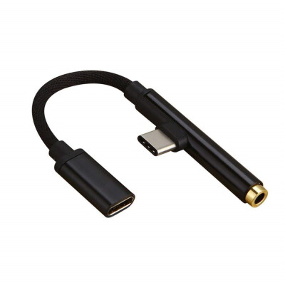 

USB Type- C to 35 mm&Charger 2 in 1 Headphone Audio Jack Adapter Cable