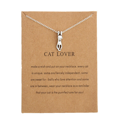 

Fashion Jewelry Cute Cat Lover Necklace & Pendant For Women Gift For Women