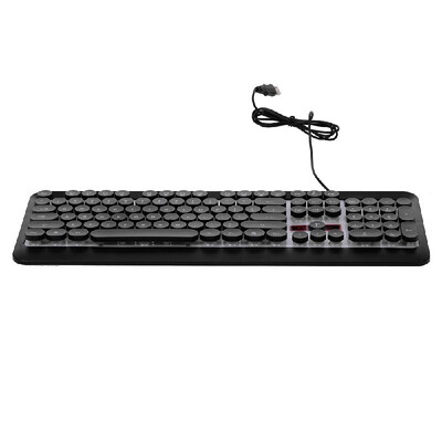 

Wired Gaming Keyboard&Mouse Combo 104 Keys Rainbow Backlit Keybaord&RGB Breathing Light Mouse Ergonomic Office Keyboard