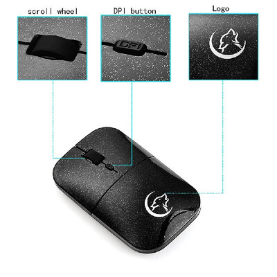 

G822 Wireless Mouse 24GHz Adjustable 2400DPI Ergonomic Design 4 Buttons Business Travel Fashion Portable Mini Mouse for Mac Lapto
