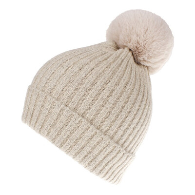 

Tailored New Women Girls Keep Warm Winter Hairball Knitted Hat Wool Hemming Hat Ski Hat
