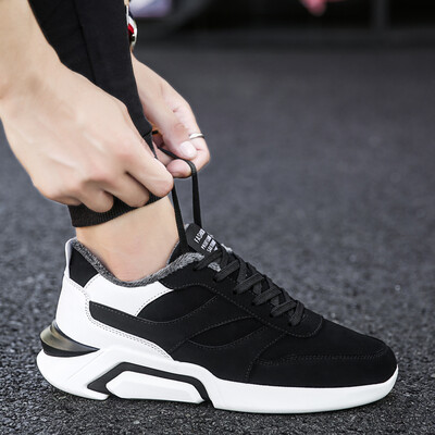 

2019 new autumn sports&leisure running mens shoes Korean version of the trend of wild tide shoes thick bottom mens shoes