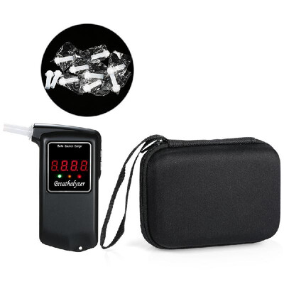 

Digital Breath Alcohol Tester Portable Breathalyzer Blowing Type High Sensitivity Alcohol Tester Meter Analyzer Detector with 10pc
