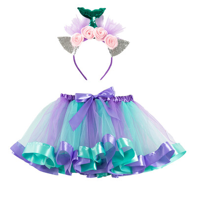 

Girls Kids Tutu Party Dance Ballet Toddler Baby Costume SkirtHeadband Set