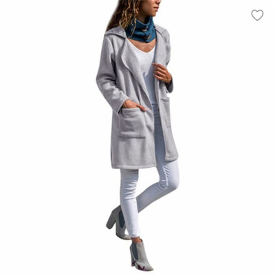 

Winter Women Long Coat Cardigan Trench Jacket Overcoat Outwear Windbreaker Plus