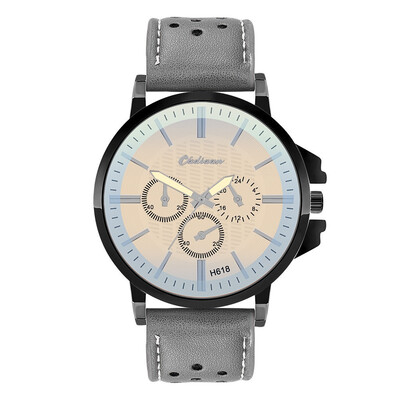 

Gobestart Fashion Leather Mens Quartz Watch Mens Watch Luxury Casual Watch Clock