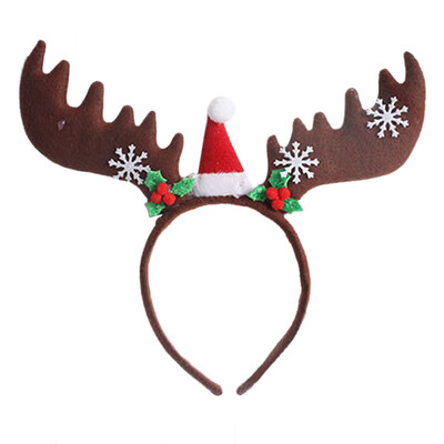 

Gobestart Christmas Bow Headband Tiara Party Decorations Snow Head Hoop Hair bands
