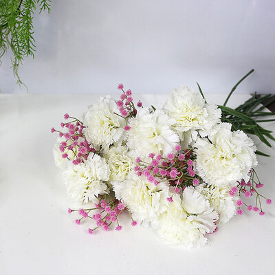 

〖Follure〗Artificial Carnations Silk Flower Bridal Hydrangea Home MothersTeachers Day