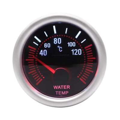 

Grey Shell 52mm Universal 12V LED Smoke Len 40120 Degree Water Temp Gauge Meter Car Meter