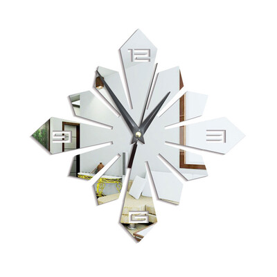 

Toponeto Modern Large 3D DIY Mirror Surface Art Wall Clock Sticker Home Office Room Decor