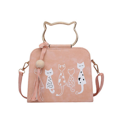

Tailored Bag 2017 new trend ladies cat handbag shoulder diagonal female package RD