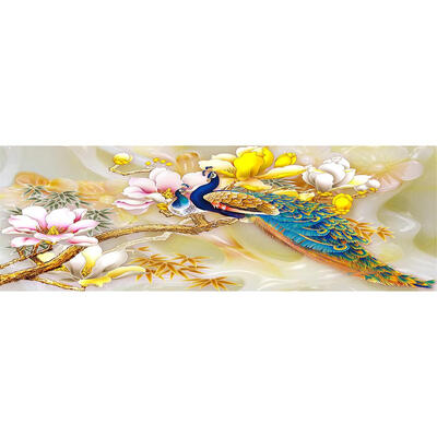 

5D DIY Full Drill Diamond Painting Yellow Peafowl Cross Stitch Embroidery