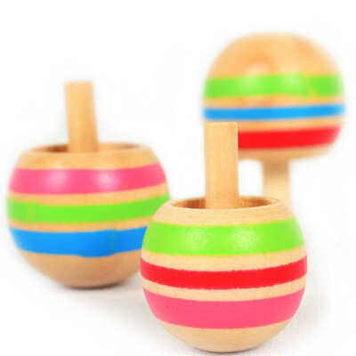 

YIWULA 3pcs Magic Tippe Top Self-inverting Spinning Spinner Wooden Toy