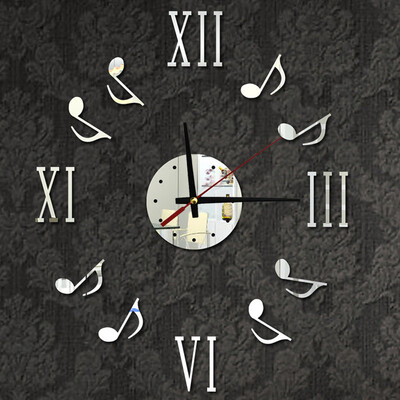

〖Follure〗Music Notation DIY Self Adhesive Interior Creative Decoration Clock SR