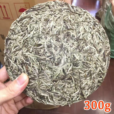 

300g Chinese Fujian Old Fuding White Tea Cake Natural Organic White Tea Silver Needle Bai Hao Yin Zhen Tea Fuding White TeaFree D