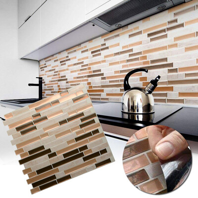 

Wall Sticker Tile Sticker Decals Brick Home Background Waterproof Self-adhesive