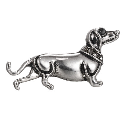

Black Belly Dog Brooches For Scarf Sweater Shoulder Collar Jewelry Pins Children Men Women Gifts Gold-color Clip