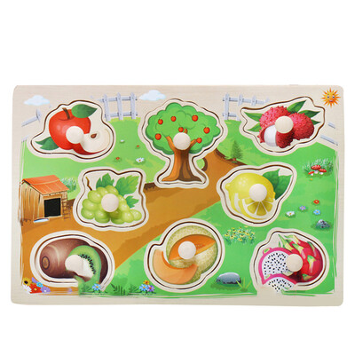 

Gotoamei Childrens Puzzle Grasp Board Puzzle Birthday Boy Girl Educational Toy