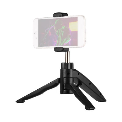 

Mini Desktop Tripod Phone Stand Bracket with Adjustable Smartphone Clip Holder for Smartphone Singing Video Recording Live Streami