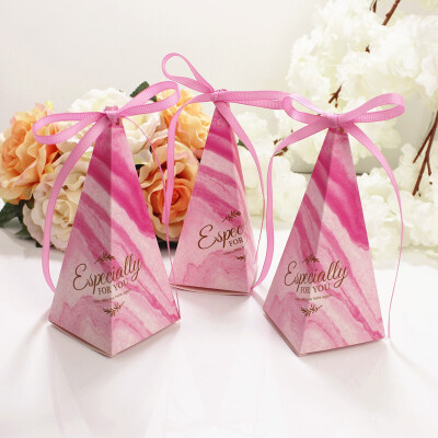 

FUNNYBUNNY Wedding Candy Box Sharp Vertebra Candy Box Table Gift Candy Bag Paper Boxes for Packaging Gift Box