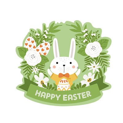 

〖Follure〗Wall Stickers Decor Happy Easter Wall Sticker Removable Art Home DIY Decals