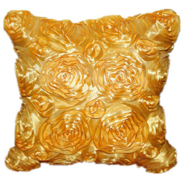 

〖Follure〗Fashion Floral Decorative Satin Throw Sofa Pillow Case Cushion Cover WH