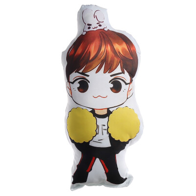 

KPOP BTS Bangtan Boys Cartoon Humanoid Cushion Doll Pillow Q Version Character Image Cute Pillow Hot Gift for Fans