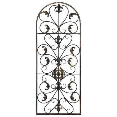 

415" Semi-Circular Retro Decorative Arch Wall Art Iron Ornament Living Room