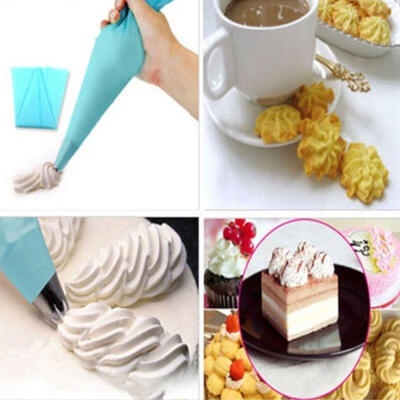 

3Sizes Silicone Reusable Icing Piping Cream Pastry Bag DIY Cake Decorating Tools