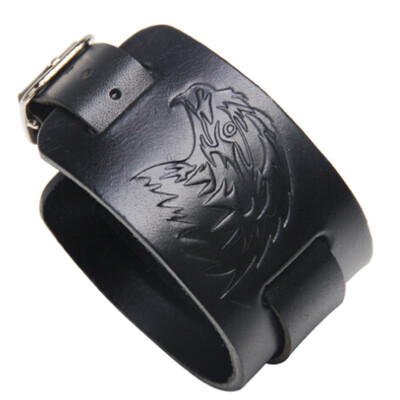 

Leather Bracelets Bangles for Women Men Adjustable Fashion Jewelry