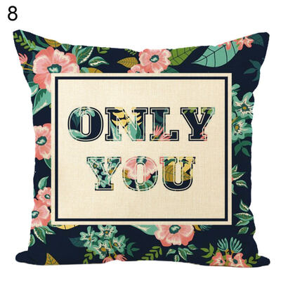 

Green PlantsFlower Throw Pillow Case Cushion Cover Sofa Bed Car Home Decor