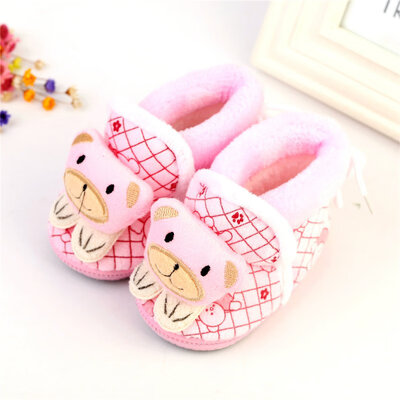 

Winter Baby Girl Snow Boots Shoesborn Infant Footwear Knitted Cartoon Bear P1