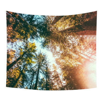 

Nordic Deep Forest Wall Decor Hanging Tapestry Mandala Cloth Yoga Mats Personalized Gift Beach Throw Carpets Home Decoration