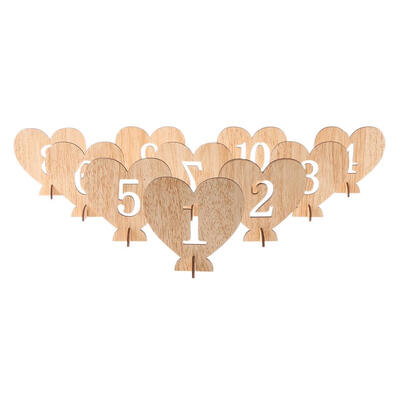 

20pcs 1-20 Wooden Table Numbers Holder for Wedding Birthday Party Seat Card
