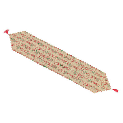 

Christmas Table Runner Flag Snowflake Print Tablecloth Dust Proof Cover Decor